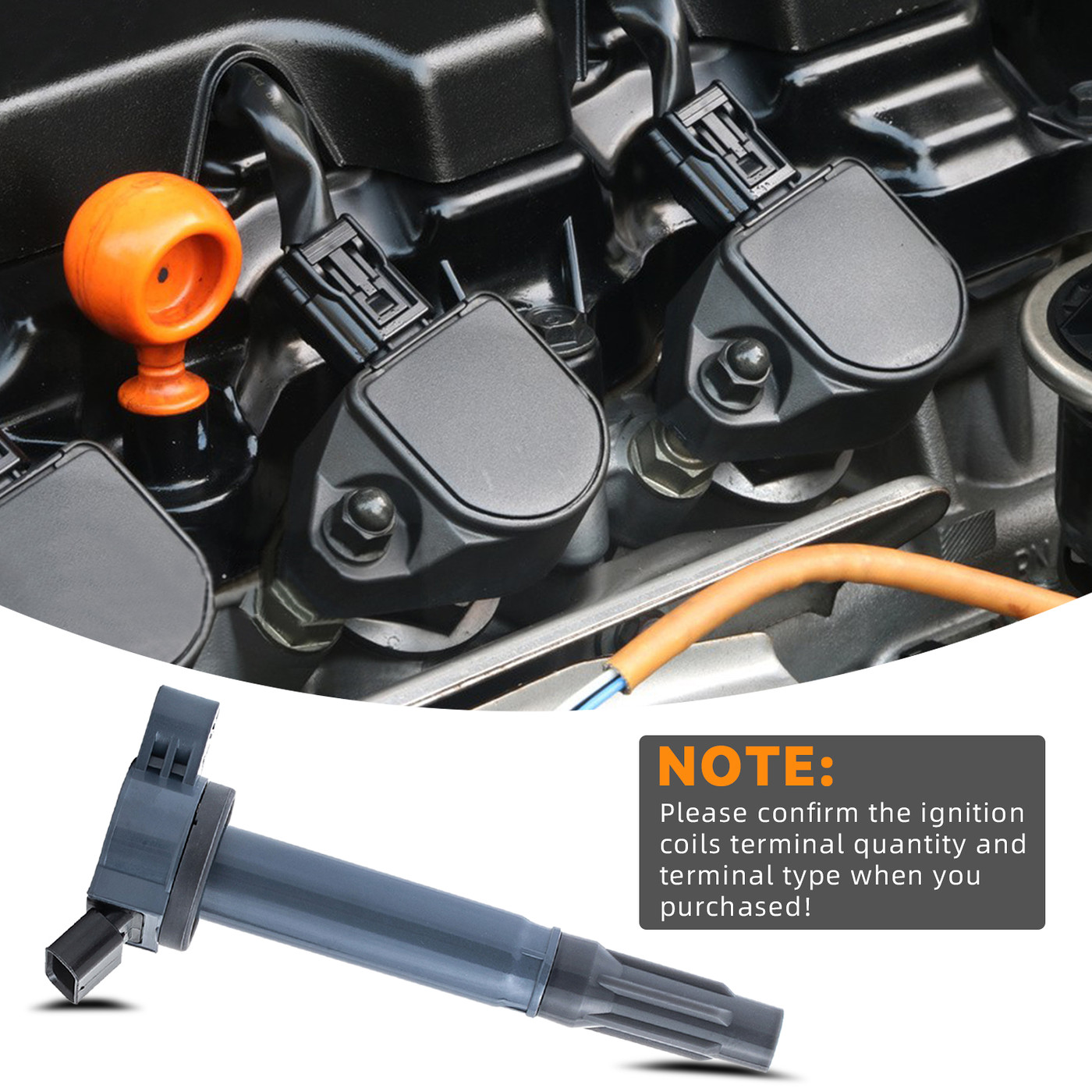 DEAL Pack of 6 New Ignition Coils Compatible With Camry Avalon RAV4 Sienna Highlander Venza - ES350 RX350 RX450h 3.5L V6 Replacement For UF487 C1601 2GRFE 2GRFXE Fits select: 2007-2016 TOYOTA SIENNA