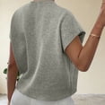 thumbnail image 3 of OGLCCG Knitted Tank Tops for Women Cape Sleeveless 3D Floral Sweaters Summer Trendy Loose Fit Knit Vest Shirt,M,Silver, 3 of 5