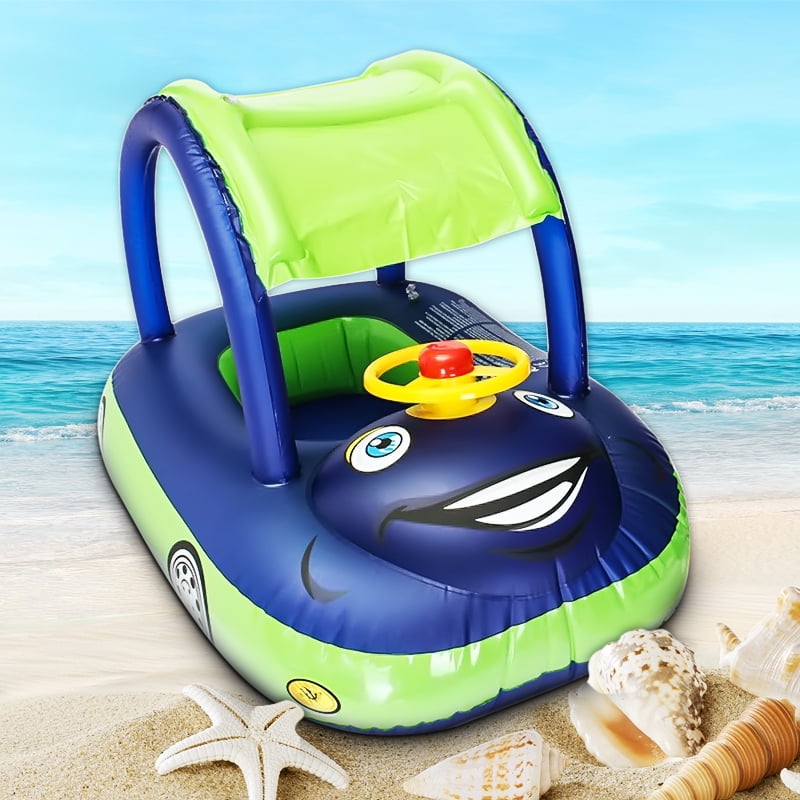 15KG Load-bearing Baby Kids Inflatable Car Sunshade Swim Ring Float 