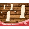 thumbnail image 3 of Unfinished Wood Leaning Tower of Pisa Shape 4" / 1/4", 3 of 3