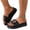 Black, variant on Chunky Chain Slide Slippers for Women Non-Slip Open Toe Indoor Outdoor Sandals for Home Casual Street Lounge Wear