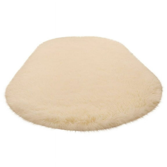 Uutvmp Oval Silk Carpet, Bedroom Lovely Girl Bed Blanket Window Mat Living Room Coffee Table Full Blanket Washable, Hallway Runner Non Slip Sofa Side Carpet