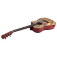thumbnail image 2 of Acoustic Guitar, 38in Excellent Resonance Effect Graffiti Pattern Wooden Guitar Unisex High Density Fingerboard  For Practice, 2 of 8