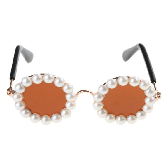 WINDLAND Pet Dogs Glasses Prevent UV Pet Glasses For Cats Dogs Pearl Sunglasses Eye Wear