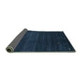 thumbnail image 2 of Ahgly Company Indoor Square Abstract Turquoise Blue Contemporary Area Rugs, 4' Square, 2 of 4