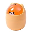 thumbnail image 1 of Cute Desktop Can Small Garbage Can With Flip Lid Cute Mini Desk Waste Portable Tabletop Dustbin Cartoon Animal after Shower Cleaning Spray Toilet Gel Car Seat for Clean Walls Barber Spray, 1 of 3