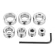 thumbnail image 1 of Twist Drill Limit Collars, Electroplating Process 7 Sizes High Carbon Steel Stop Collar Set With Hex Wrench For Woodworking Projects ANGGREK Drill Depth Stop Collars, 1 of 8