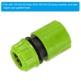 thumbnail image 3 of Conector de reparación de manguera Uxcell de 1/2" 4 Pcs, extensor, conectores de manguera de jardín de plástico, exteriores, verde lima, 3 of 6
