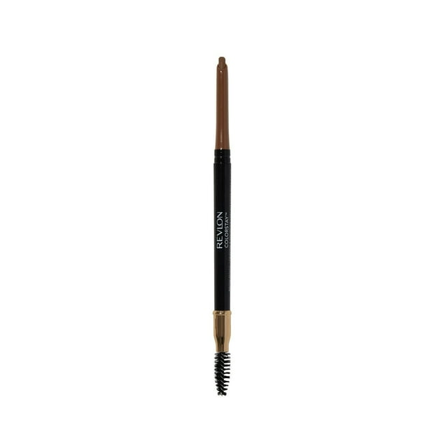 Revlon ColorStay Waterproof Longwearing Eyebrow Pencil, Retractable Angled Tip Applicator, 0.35g