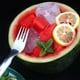 thumbnail image 2 of Cortador de frutas de acero inoxidable 2 en 1, cortador de tenedor de sandía, cortador de tenedor de sandía, cuchillo multifuncional portátil de doble cabeza para cocina de fiesta en casa, herramienta, 2 of 7