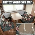 thumbnail image 4 of FOR U DESIGNS Butterfly Skull Rose Print RV Dinette Cushion Covers Replacement Camper Cushion Slipcover Scratch-resistant RV Couch Covers, 1 Backrest Cover 1 Bench Cover and 1 Pillowcase, 4 of 8