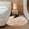 thumbnail image 2 of Round Rugs 3Ft, Boho Abstract Sun Round Area Rug Washable Indoor Throw Carpet, Modern Beige Sun Light Lines Small Non Slip Circle Rug for Bedroom Living Room Home Decor Aesthetic, 2 of 8