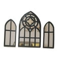 thumbnail image 1 of 3 Pieces Gothic Wall Mirrors Baroque Wall Mirrors Rustic Arched Wall Mirrors C, 1 of 8