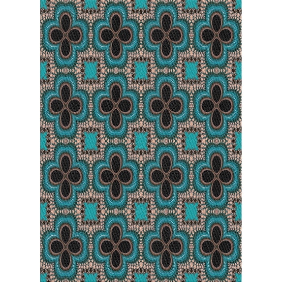 Ahgly Company Indoor Rectangle Patterned Charcoal Black Novelty Area Rugs, 2' x 3'