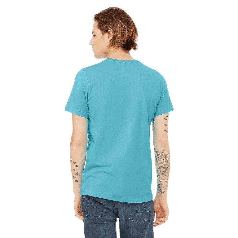 Inspirational Tee T-Shirt Unisex L) your Blue kiMaran Mind Sleeve Open Short Quotes (Turquoise