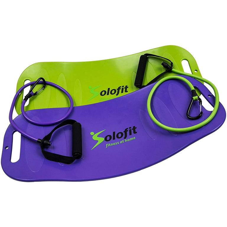 Solofit Balance Board with Resistance Bands Fitness Board for Adults The Abs Legs Core Workout Balancing Board Ideal for Core Workout Dancers Ballet Ankle Workouts Balancing Exercises Walmart