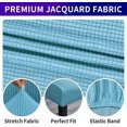 thumbnail image 3 of Stretch Chair Covers for Dining Room Set of 2, Removable Washable Dining Room Chair Covers, Dining Chair Slipcovers Seat Protector, Great Decoration for Home and Banquet (Dusty Blue, 2 Pack), 3 of 7