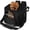 Black, variant on PetAmi Dog Bike Basket, Soft-sided Ventilated Pet Carrier Backpack, Gray