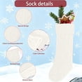 thumbnail image 5 of Cable Knit Christmas Stockings, 18 Inch Diamond Pattern Hanging Stocking, Indoor Outdoor Festive Christmas Decorations for Fireplace Mantel, Christmas Tree, Storage Candy and Christmas Holiday Gifts, 5 of 7