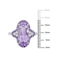 thumbnail image 2 of Everly Women's Amethyst 14k White Gold Plated Ring, 2 of 7