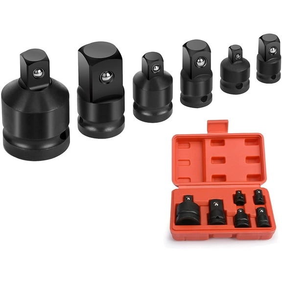 Impact Socket Adapter Set, 6 Pieces Reducer For 1/4", 3/8", 1/2", 3/4" Socket Converter