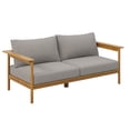 thumbnail image 3 of Modway Wren Sofa Mobilier de Patio Extérieur en Silex Naturel, Gris Pâle, 3 of 11
