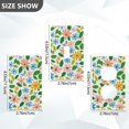 thumbnail image 7 of Yayeee Duplex Wall Plate 1-Gang 4.5"x2.7" Home Receptacle Light Switch Decorative Outlet Cover, Retro Blue Floral, 7 of 7
