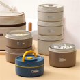 thumbnail image 2 of Food Warm Lunch Container, Thermal Lunch Container Brown C, 2 of 5