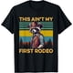 thumbnail image 1 of Funny Cowboy Racoon Meme This Aint My First Rodeo Camiseta, 1 of 2