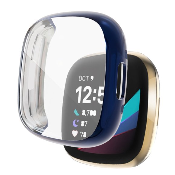 TPU Material Case for Smartwatch Case Sense All Encompassing Preservation Slim Transparent Drop Protective
