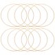 thumbnail image 1 of Aro Floral Redondo de Metal de 12 Pulgadas, Marco de Corona de Macramé para Decoración Geométrica de Bodas, Tono Dorado 10 Pcs, 1 of 7