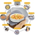 thumbnail image 4 of czcpp-12 Pouces Tapis en Silicone Multi-Usage, comme Tapis de Séchage, Tapis de Micro-Ondes, Trivet, Support de Pot, Ensemble de Table, Repose-Ustensiles, Tapis pour Poêles Chaudes Assiettes Vaisselle Comptoir de Cuisine, Tapis Résistant à la Chaleur, Gris Clair, 4 of 4