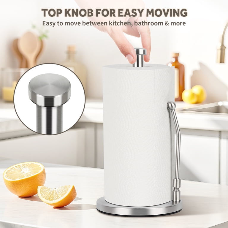 Stainless Steel Freestanding Paper Towel Holder photo 3