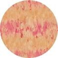 thumbnail image 1 of Ahgly Company Indoor Round Patterned Yellow Orange Area Rugs, 4' Round, 1 of 6