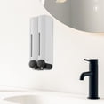 thumbnail image 6 of Baoblaze Soap Dispenser Pump Space Saving Shampoo Dispenser for Bathroom Office Hotel White Double Head, 6 of 8