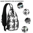 thumbnail image 2 of Colorful Weed Sling Bag, Lightweight and Durable Crossbody Daypack with Tie Dye Weed Aesthetic, Anti-theft Backpack for Outdoor, Gym, and Office, 2 of 6