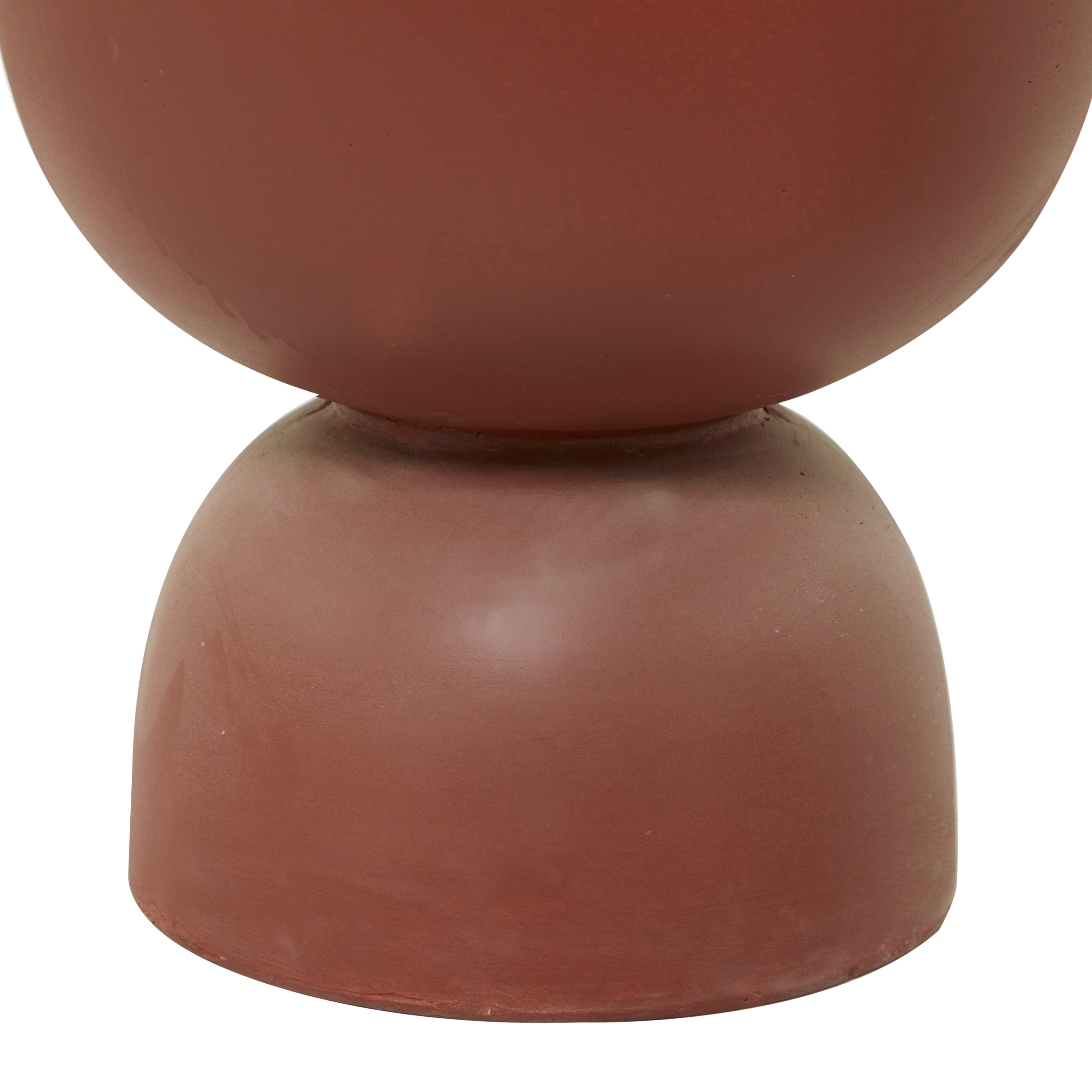 DecMode 15", 9"H Red Magnesium Oxide Planter (2 Count)