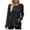 Black, variant on WREESH Womens Loose Crewneck Sweatshirt New Casual Long Sleeved Floral Print Casual Lace Tops Black