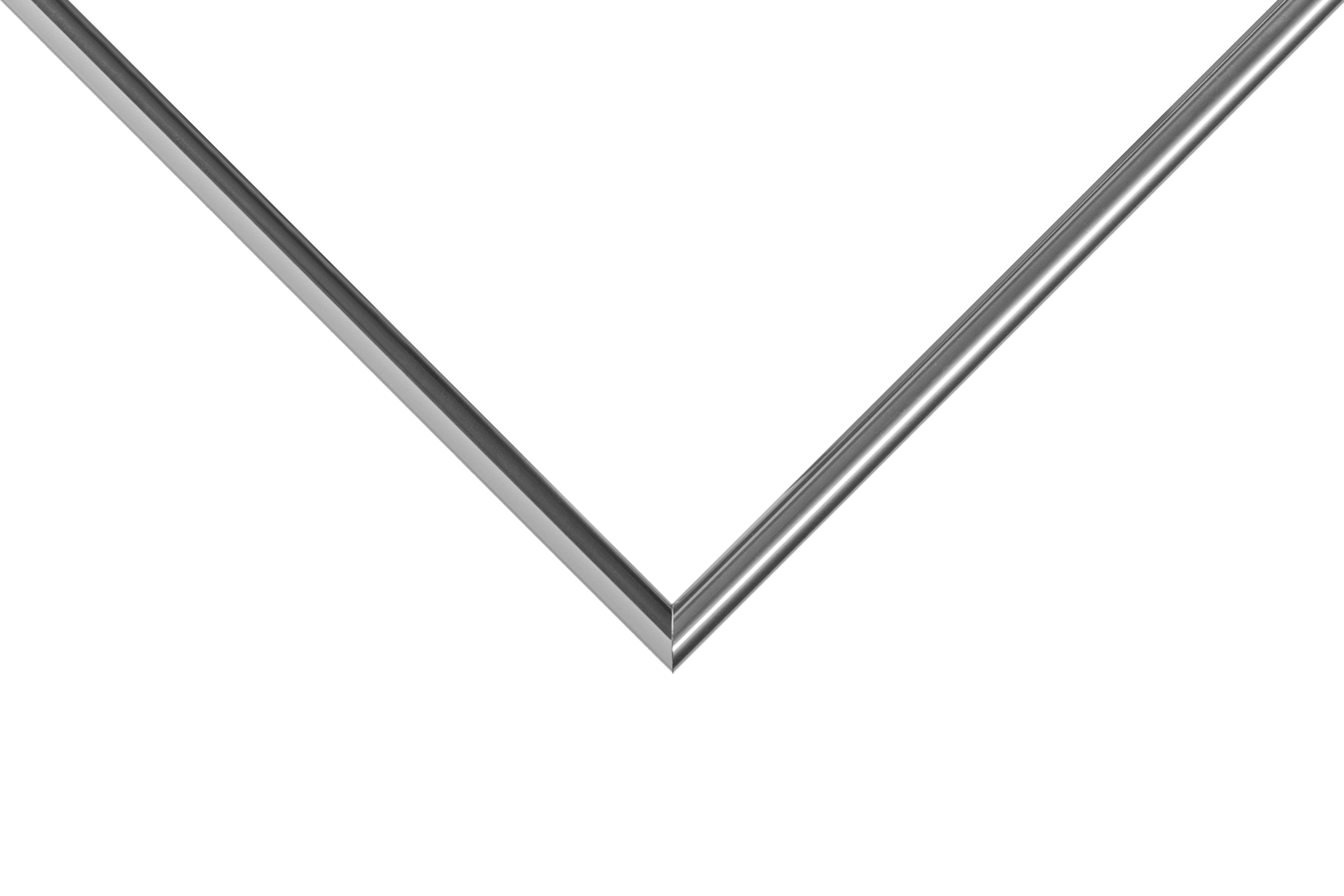 18x24 Picture Frame Silver Metal I, AF730-PI, 0.375 Inch Metal, Plexiglass, Wall Display