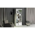 thumbnail image 6 of Home Square 2-Piece Set with TV Stand and 5 Shelf Bookcase in White, 6 of 20