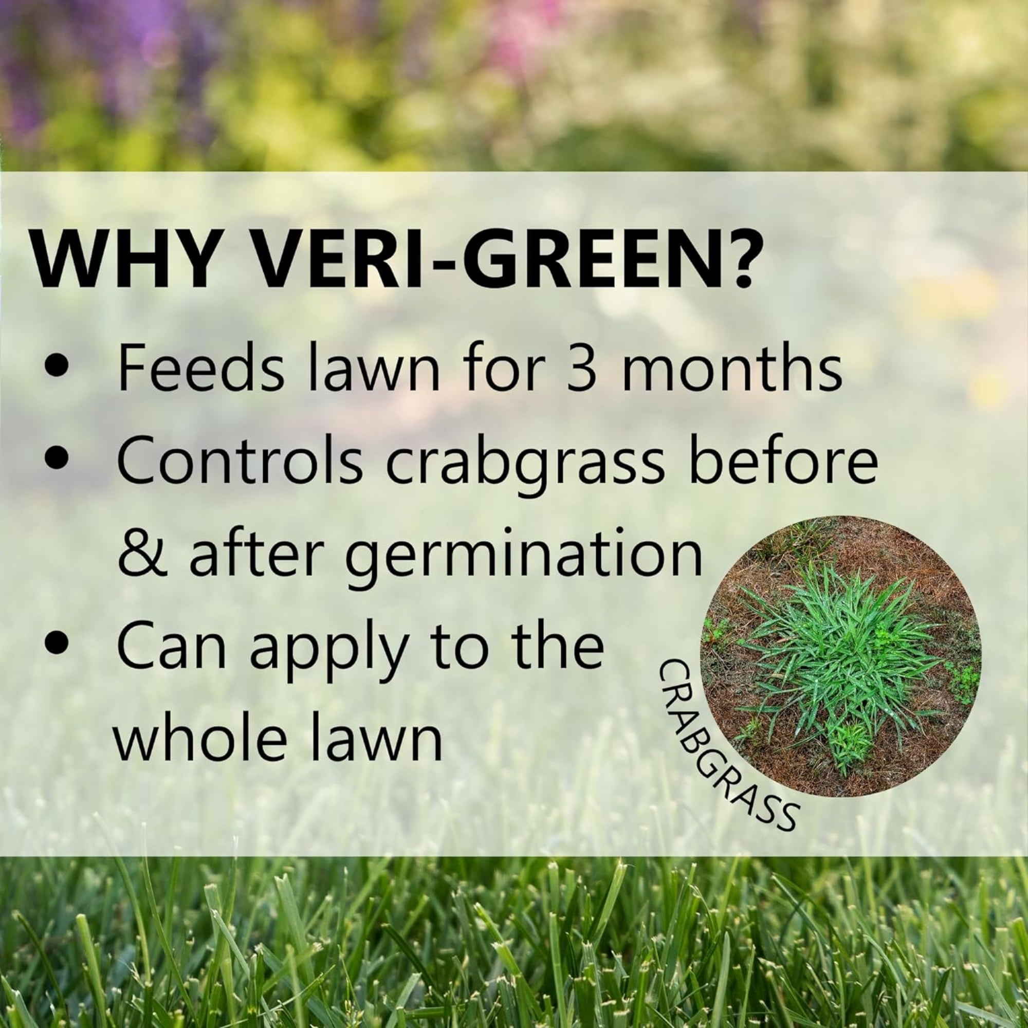 Jonathan Green 16000 Veri-Green Crabgrass Preventer Plus Fertilizer - 20-0-3 Lawn Fertilizer & Crabgrass Killer 5,000 Sq. Ft.