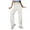 White, variant on Bigersell Solid Blue Jean for Women Full Length Pants Jeans Women Button High Waist Pocket Solid Color Jeans Trousers Loose Denim Pants Ladies' High- Skinny Jean