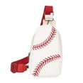 thumbnail image 2 of Mochila de hombro, bolsa de pecho deportiva, mochila de día, bolso de mano, bolso de hombro, paquete de pecho para senderismo, montañismo, senderismo, Blanco Salvador Dali Bolsa de pecho para hombres, 2 of 9