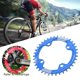 thumbnail image 3 of 104BCD s de juego de de una sola de dientes anchos y estrechos para la mayoría de las piezas de bicicleta de montaña 38T azul Soledad Plato de bicicleta de montaña, 3 of 8