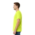 thumbnail image 4 of Gildan Hi-Vis Safety Tee | High Visibility Short Sleeve Workwear, Construction T-Shirt, 50/50 Cotton/Polyester in Green, Size- S, 4 of 5