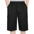 thumbnail image 5 of EOYWHK Hiking Shorts Men Quick Dry Cargo Shorts with Multi-Pockets Relaxed Fit Mens Hiking Shorts Soft Lightweight Breathable for Casual Lounge Home Active Black, Size L, 5 of 7