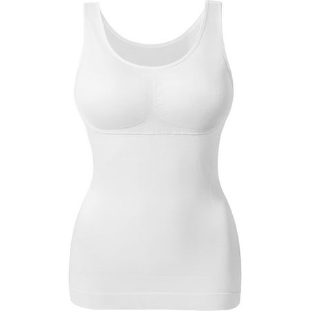 

MANIFIQUE Camisoles with Built in Bra Compression Padded Shapewear Tank Tops for Women Tummy Control