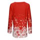thumbnail image 4 of Camisetas de mujer Estampado floral Manga larga Otoño Loose Fit Pullover Blusa Túnica para el trabajo, 4 of 5