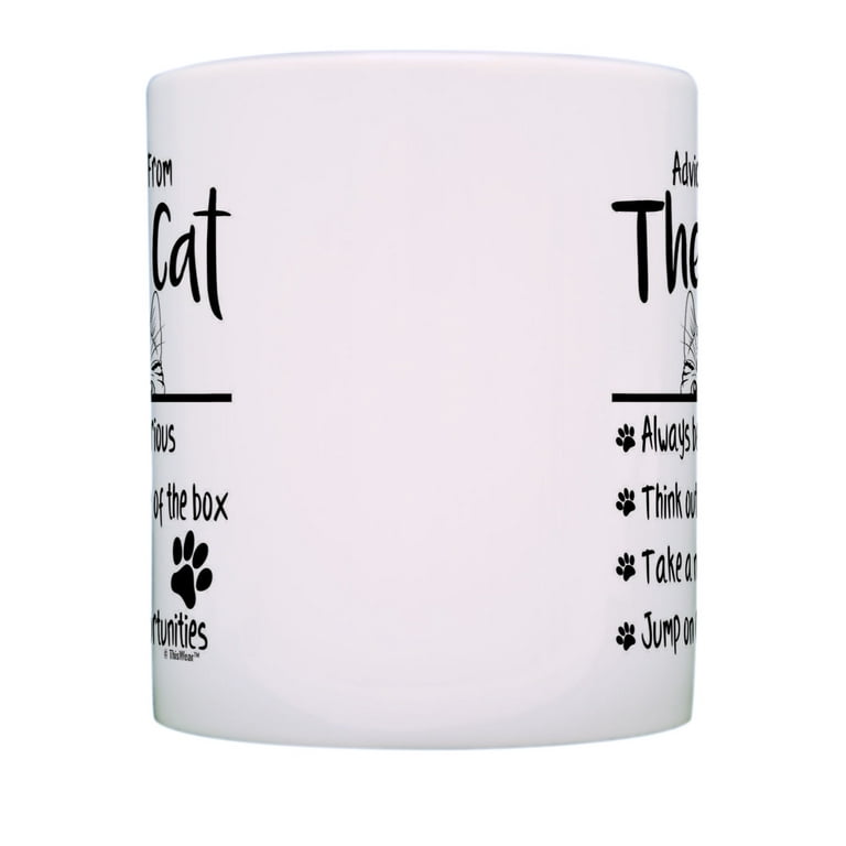 Set De 2 Tasses Et Sous Tasses Allen Desings - Crasy Cat