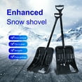 thumbnail image 2 of AYYUFE Snow Shovel High Hardness Rust-proof Metal Car Ice Snow Removal Heavy-duty Shovel for Outdoor, 2 of 8